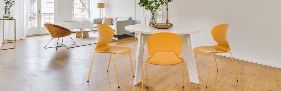 Pflegeleichte Stapelstühle