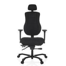 24 HOURS BASIC Tyg - XXL snurrstol Svart