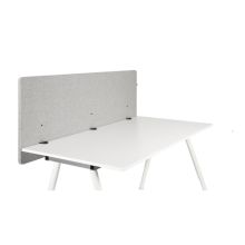 FLEXMIUT D 160 | Akustisk partition | 160 cm - Bordsskärmvägg Ljusgrå