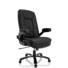 INSTRUCTOR III | Läder - XXL snurrstol Svart