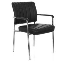 SOMOS V Konstläder - Fyrbent stol Svart