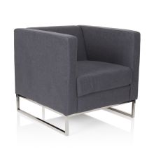 BARBADOS 1-sits - Stoppad fåtölj Mörkgrå