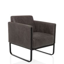 Aruba Retro 1-sits - Loungefåtölj Grå