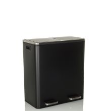 CLEAN XI | 2 x 30L - Papperskorg Svart