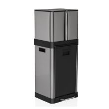 CLEAN 3 | 32L - Papperskorg Silver