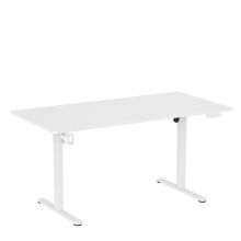 Worktime | 160x80 - Elektriskt höjdjusterbart skrivbord Vit
