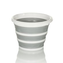 CLEAN SILR | 10L - Fällbar behållare Grå / Vit