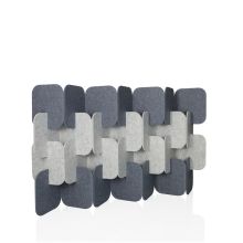 FLEXMIUT PLUG | 4-delat set (H x B x D) 114 x 174 x 25 cm - Skärmvägg 